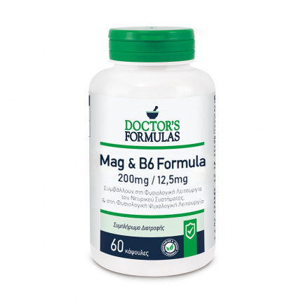Doctor’s Formulas Маg & B6 Formula (Магнезий + витамин В6) х60 капсули