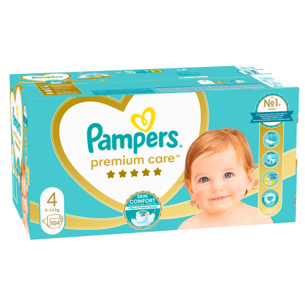 Pampers Premium Care Mega Box пелени 4 Макси x104 броя