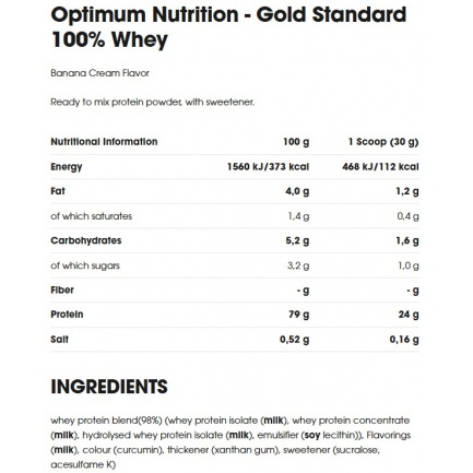 100% Whey Gold Standard Delicious Strawberry