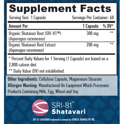 Shatavari SRI-81 / 60 Vcaps
