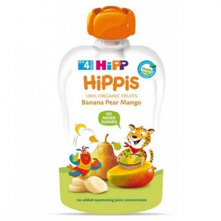 Hipp 8523 Био Плодова закуска банан, круша и манго 100 гр