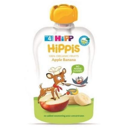 Hipp 8573 Био Плодова закуска ябълка и банан 100 гр
