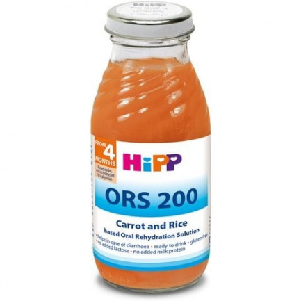 Hipp 2300 Диeтична напитка ORS 200 на базата на моркови и ориз 200 ml