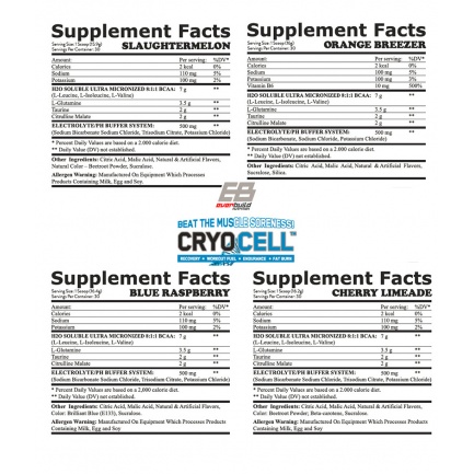 Cryo Cell BCAA 8:1:1 / 30 serv. Slaughter Melon