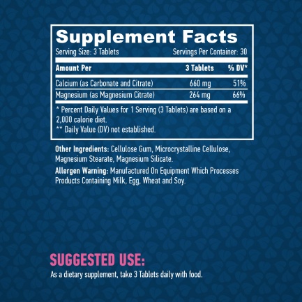 Cal-Mag Citrate 90 tabs.