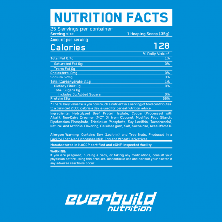 Ultra Premium 100% Beef Protein Isolate Chocolate