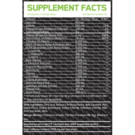PRE Build – Pre-workout Blue raspberry