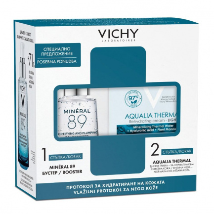 Vichy Комплект Aqualia Thermal Лек крем 50 ml + Околоочен крем 15 ml