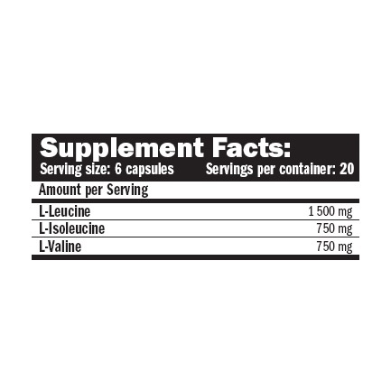 BCAA Elite Rate 120 Caps.