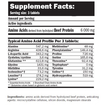 Beef Amino 110 Tabs.