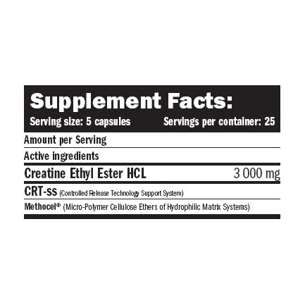 Creatine Ethyl Ester HCL /CEE/ 125 Caps.