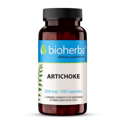 Bioherba Тинктура Артишок 250 mg x100 капсули