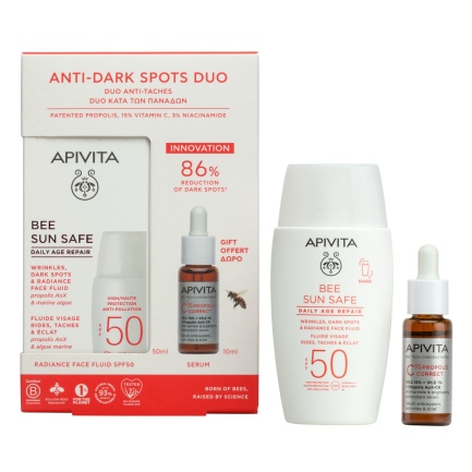 Apivita Bee Sun Safe Дуо против тъмни петна
