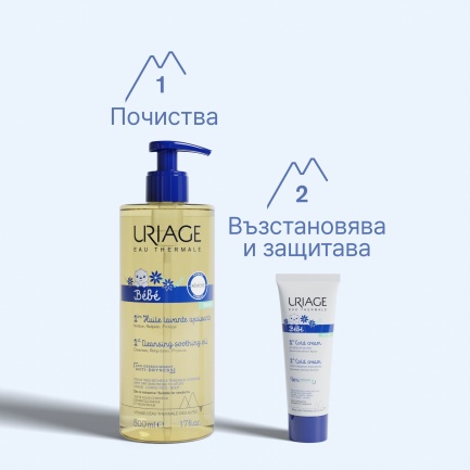 Uriage Bebe Колд Крем Интензивно подхранващ крем за лице и тяло 75 ml
