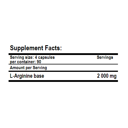 Arginine 120 Caps.