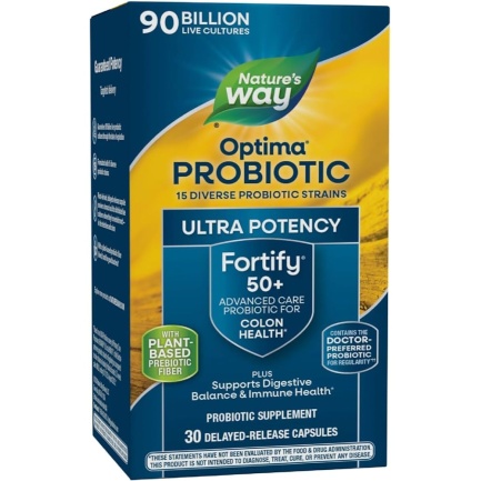 Nature's Way Фортифай™Оптима Advance Care 50+ 90 млрд. активни пробиотици x30 капсули