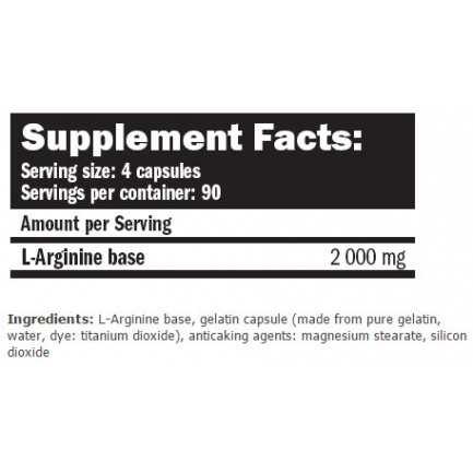 Arginine 360 Caps.