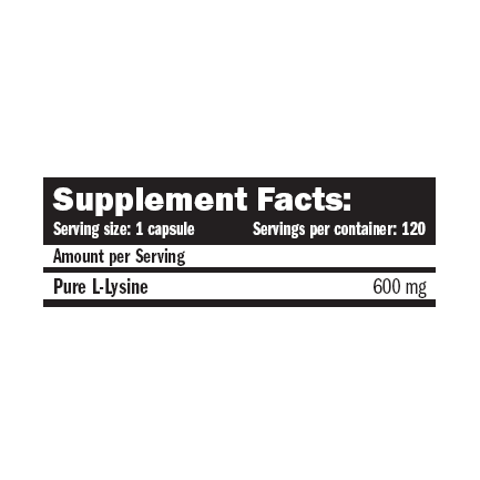 L-Lysine 120 Caps