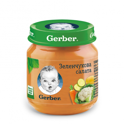 Nestle Gerber Зелнчукова салата пюре 130 g