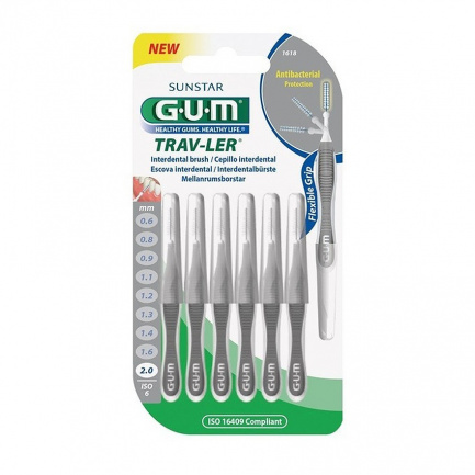 GUM TravLer Интердентална четка за зъби 2,0 mm