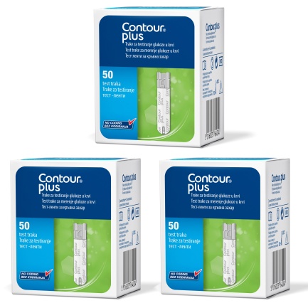 Contour plus ПРОМО Тест-ленти х50 броя - 3 броя + Ланцети х200 броя