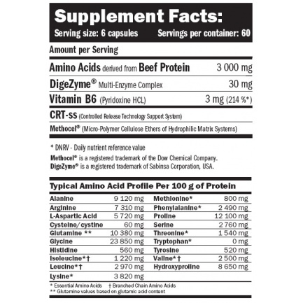 Beef Extra Amino / 360caps.