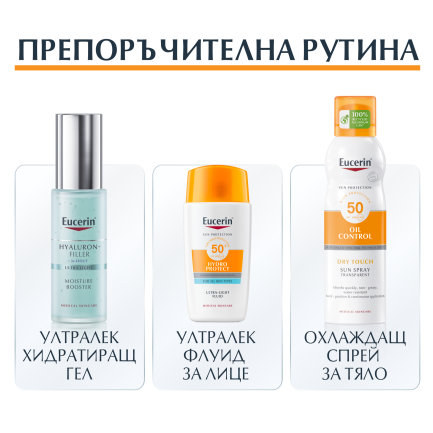 Eucerin Hydro Protect SPF50+ Слънцезащитен ултралек флуид за лице 50 ml