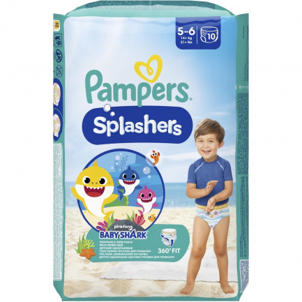 Pampers Splashers 5-6 Бански за еднократна употреба 14+ kg х10 броя