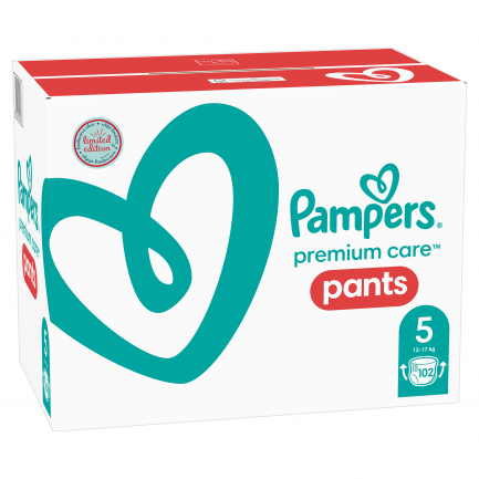 Pampers Premium Care MSB гащи 5 Джуниър х102 броя