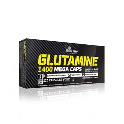 L-Glutamine Mega Caps 1400 mg. / 120 Caps.