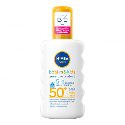 Nivea Sun Kids Детски слънцезащитен лосион Protect & Sensitive SPF50+ х200 мл