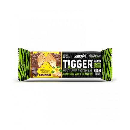 TIGGER® Zero bar / 60 g Dark Chocolate - Caramel