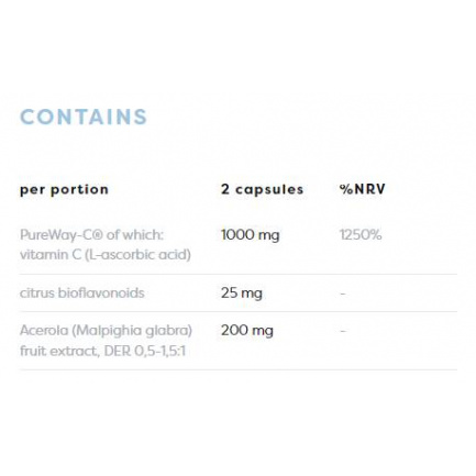 Active C 1000 mg | PureWay-C® with Citrus Bioflavonoids & Acerola x 60 капсули
