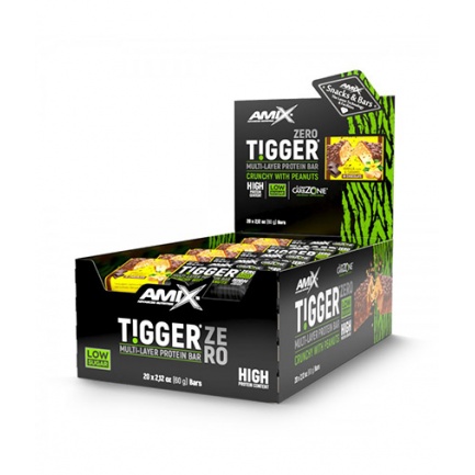TIGGER® Zero bar Box / 20x60 g Vanilla - Caramel