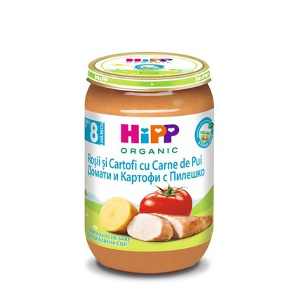 Hipp 6510 Био пюре от домати, картофи и пилешко 220 гр