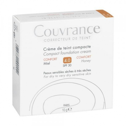 Avene Couvrance Крем-пудра SPF30 Комфорт 10 g - №4 Мед