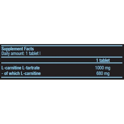 L-Carnitine 1000 mg. / 30 Tabs.