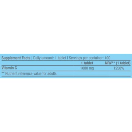 Vitamin C 1000mg. Bioflavonoids / 100 Tabs.