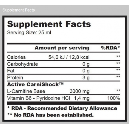 L-carnitine 3000 / 1 Amp. Lemon