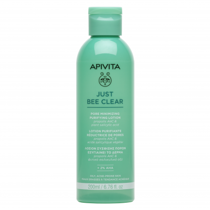 Apivita Just Bee Clear Свиващ порите почистващ лосион 200 ml