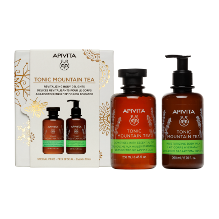 Apivita MOUNTAIN TEA Ревитализираща грижа за тяло