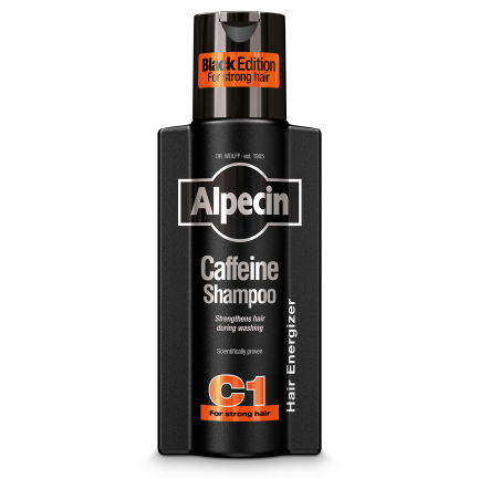 Alpecin С1 Black Edition Енергизиращ Шампоан за мъже с кофеин против косопад 250 ml