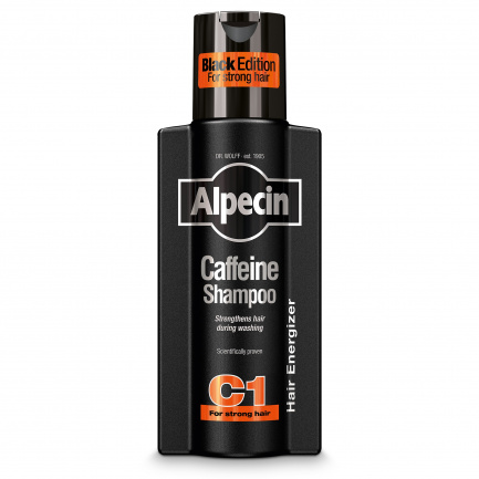 Alpecin С1 Black Edition Енергизиращ Шампоан за мъже с кофеин против косопад 250 ml