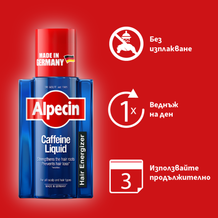 Alpecin Енергизиращ Тоник за мъже с кофеин против косопад 200 ml
