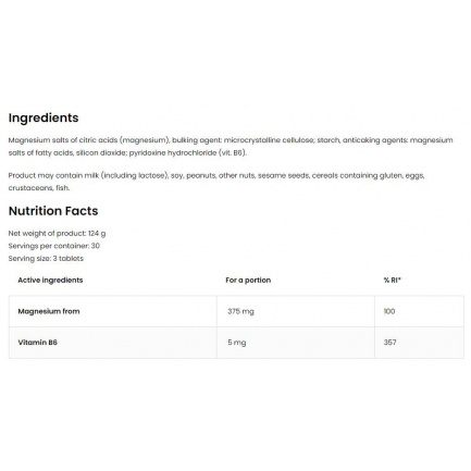 Mg + B6 / Magnesium Citrate + B6