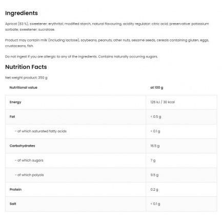 Apricot 83% Jelly Squeeze | No Added Sugar