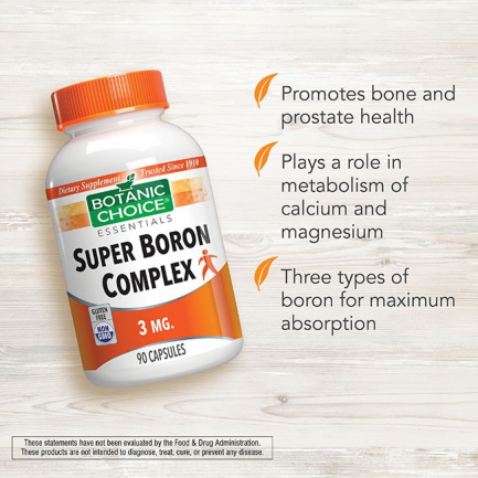 Botanic Choice Супер комплекс Бор 3 mg x90 капсули