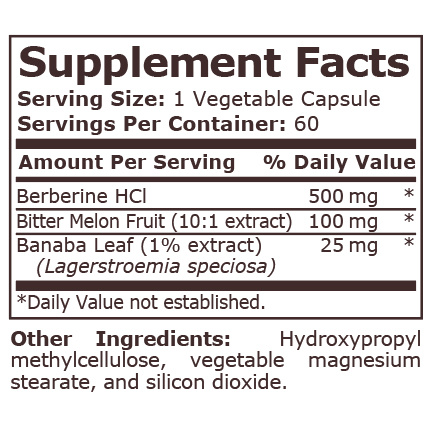 Pure Nutrition - Berberine Complex - 60 Veg Capsules