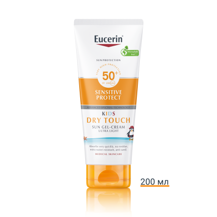 Eucerin Sensitive Protect SPF50+ Слънцезащитен гел-крем за деца 200 ml