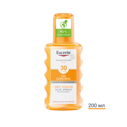 Eucerin Прозрачен слънцезащитен спрей за тяло SPF50+ x200 мл